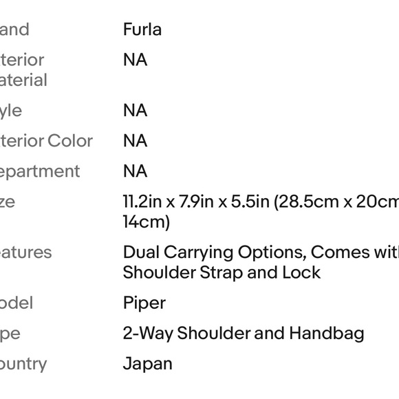 Furla Piper Leather Light Pink 2W Shoulder Handbag 11.2in x 7.9in x 5.5in - Picture 10 of 10